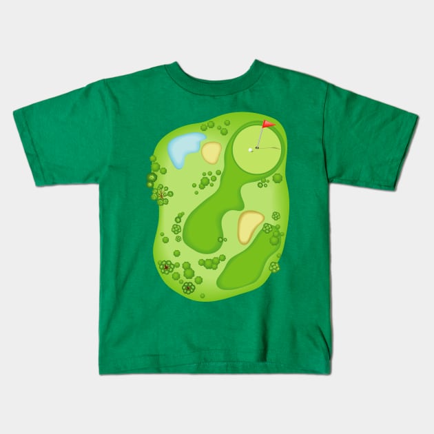 Golf Design Kids T-Shirt by SWON Design